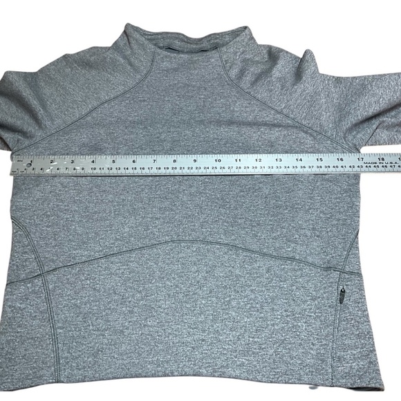LULULEMON Hill and Valley Mock Neck Top Rulu™ Fabric in Heathered Slate US Sz 4 - Picture 6 of 10